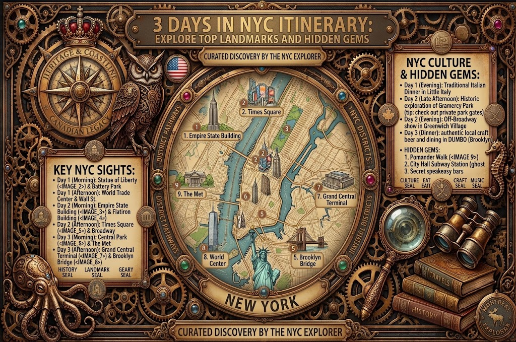 3 Days in NYC Itinerary: Explore Top Landmarks and Hidden Gems 3 Days in NYC Itinerary