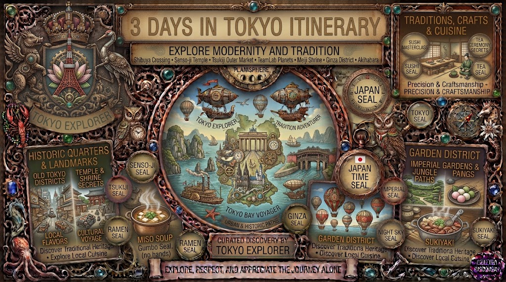 3 Days in Tokyo Itinerary: Explore Modernity and Tradition 3 Days in Tokyo Itinerary