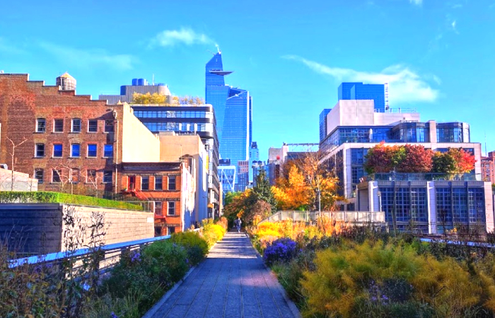 Stroll Through the Elevated High Line Park