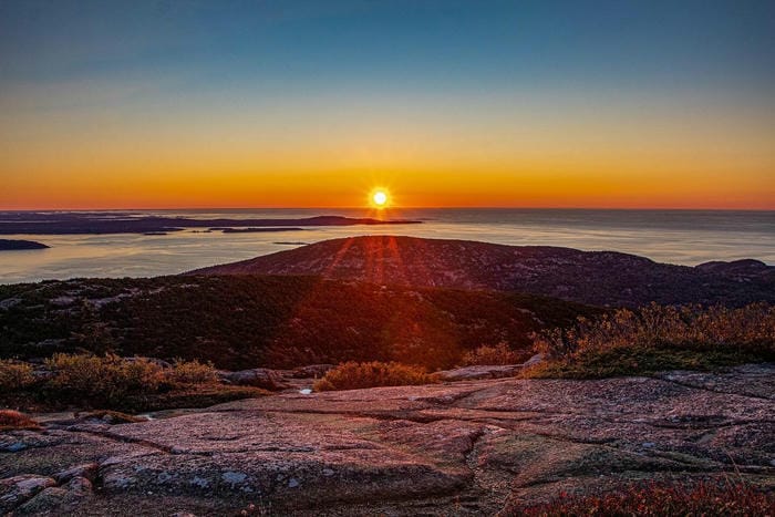 Sunrise at Cadillac Mountain