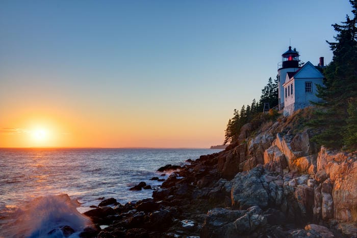 Sunset at Bass Harbor