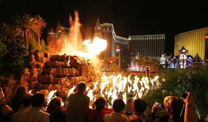 Explore The Mirage Volcano Eruption Show