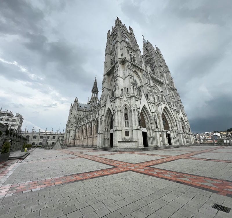 Marvel at the Basilica del Voto Nacional