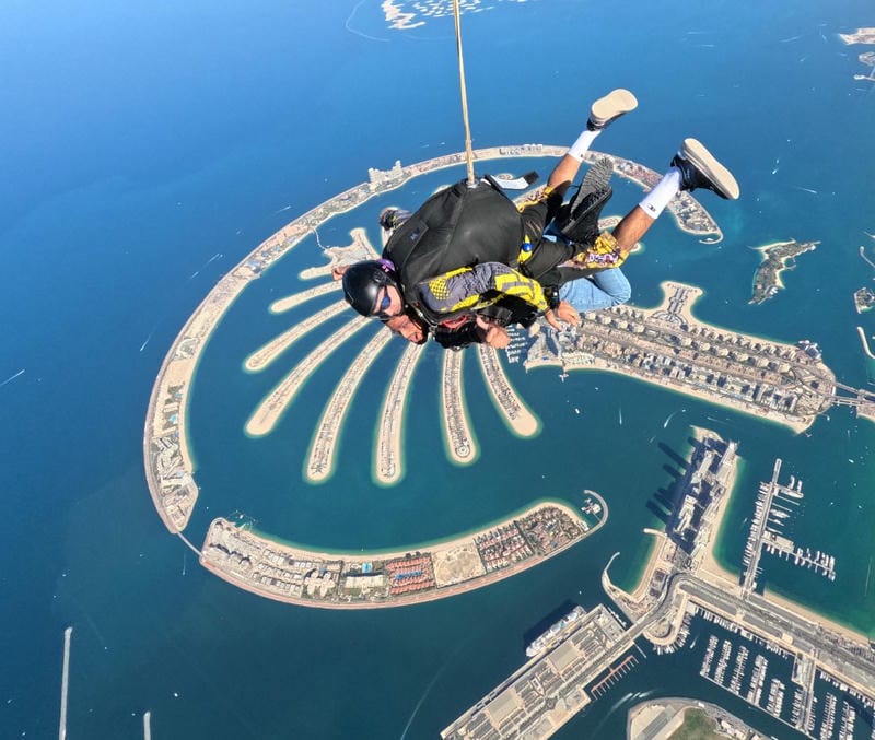 Skydiving Over Palm Jumeirah