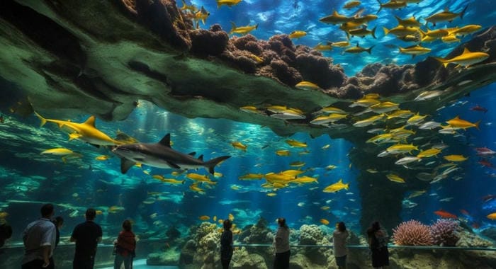 Visit the Shark Reef Aquarium at Mandalay Bay