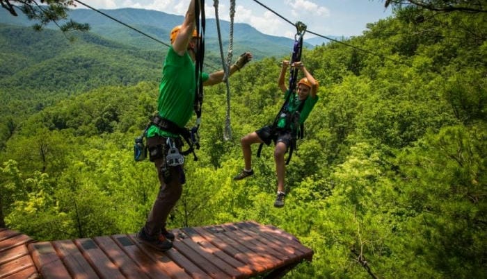 Zipline through Tennessee's Forests