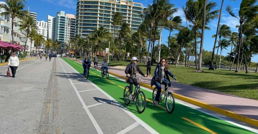 22. Take a Bike Tour Along South Beach Boardwalk