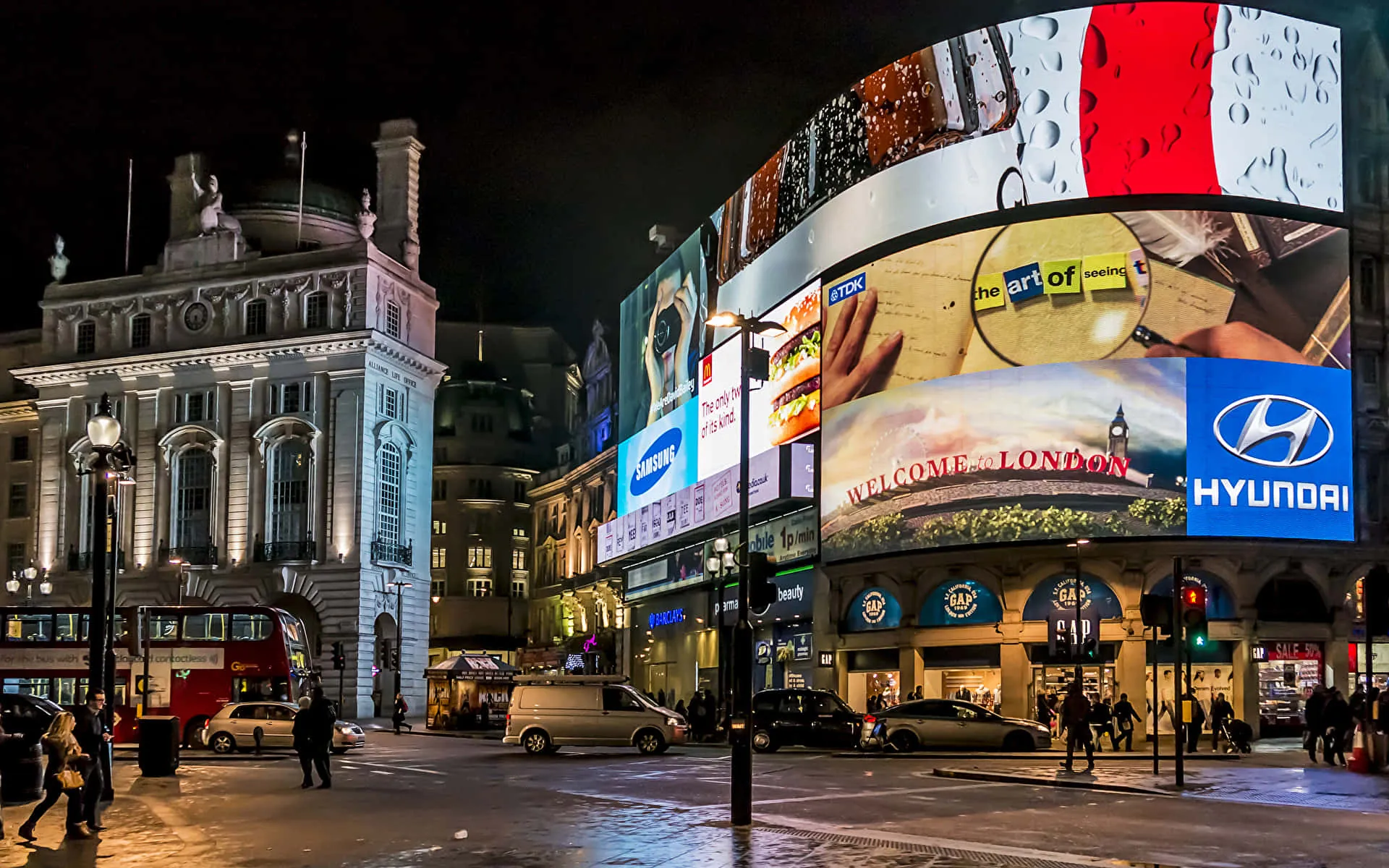 26. See Piccadilly Circus at Night