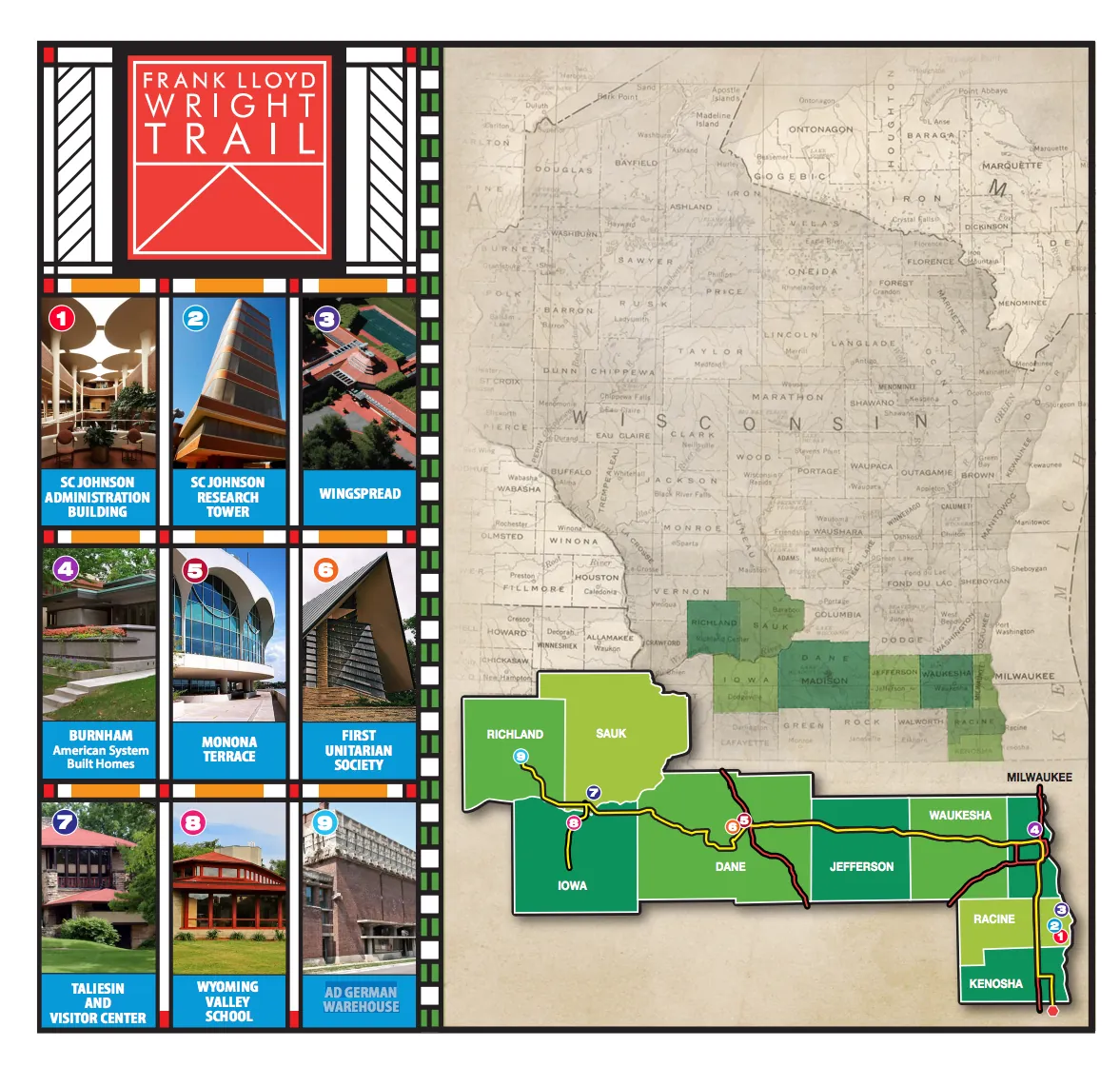 Cruise Down The Frank Lloyd Wright Trail