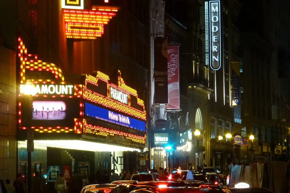 Evening in Theater District