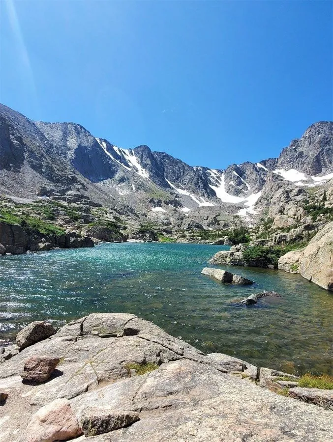 Explore Sky Pond via Glacier Gorge