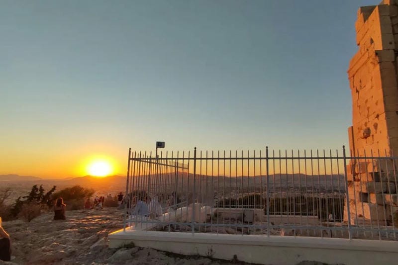Sunset at Philopappos Hill