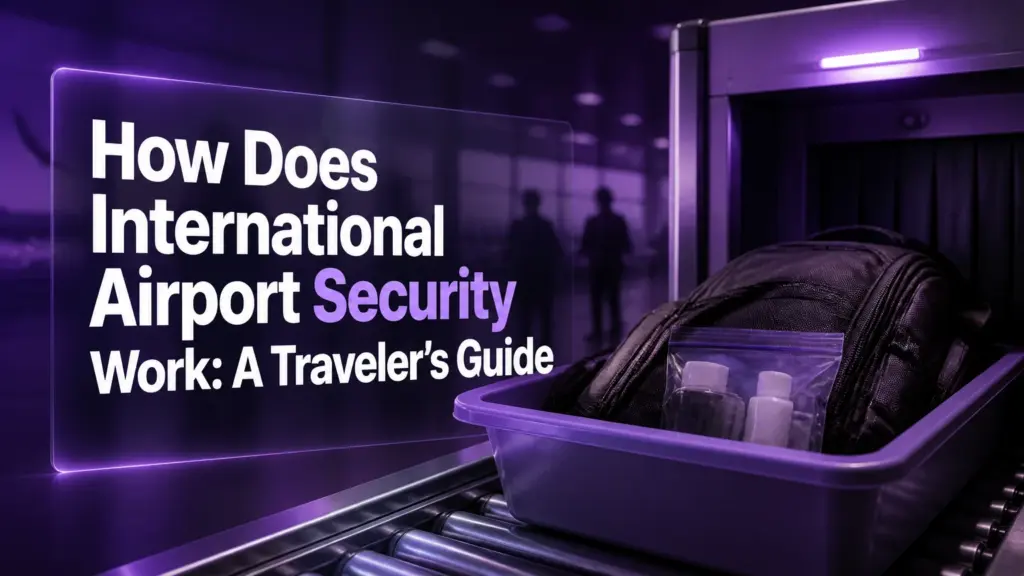 how does international airport security work