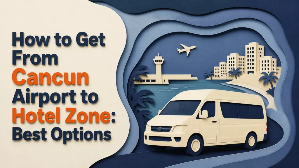 how to get from cancun airport to hotel zone