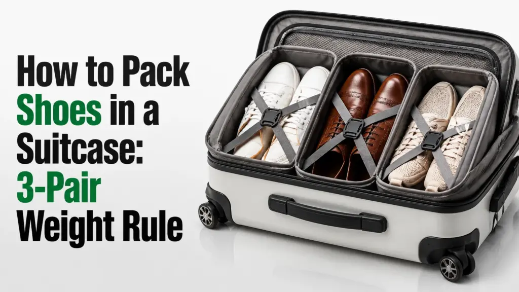 How to Pack Shoes in a Suitcase: 3-Pair Weight Rule how to pack shoes in a suitcase