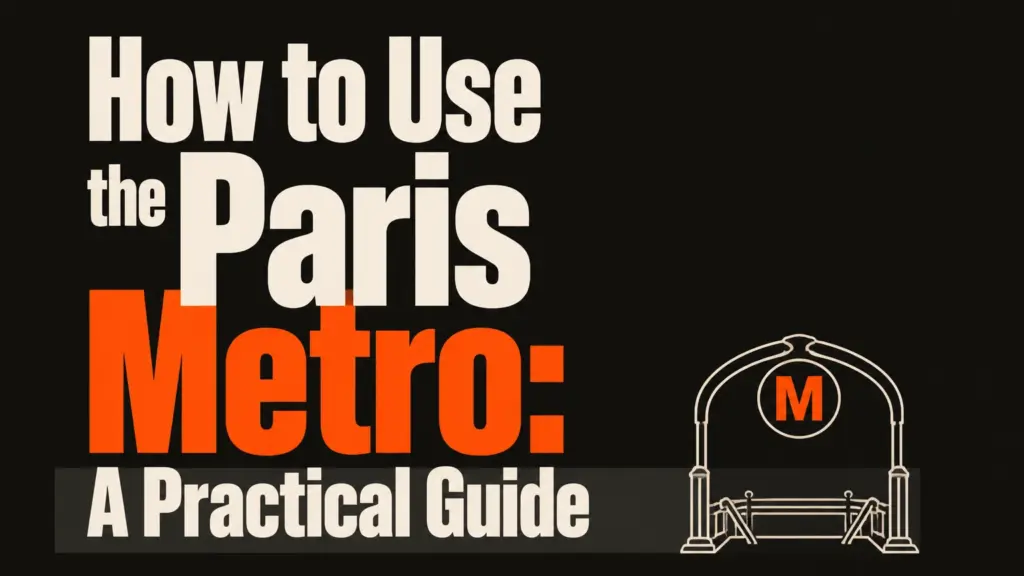 how to use the paris metro